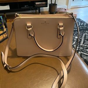 Kate Spade light pink bag - with handles and removable shoulder strap